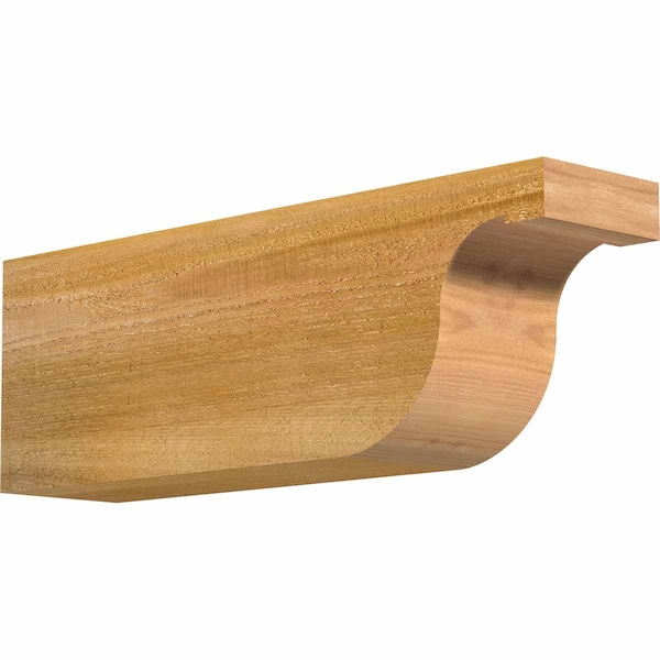 Ekena Millwork Del Monte Rough Sawn Rafter Tail, Western Red Cedar, 4"W x 6"H x 18"L RFT04X06X18DEL00RWR - main